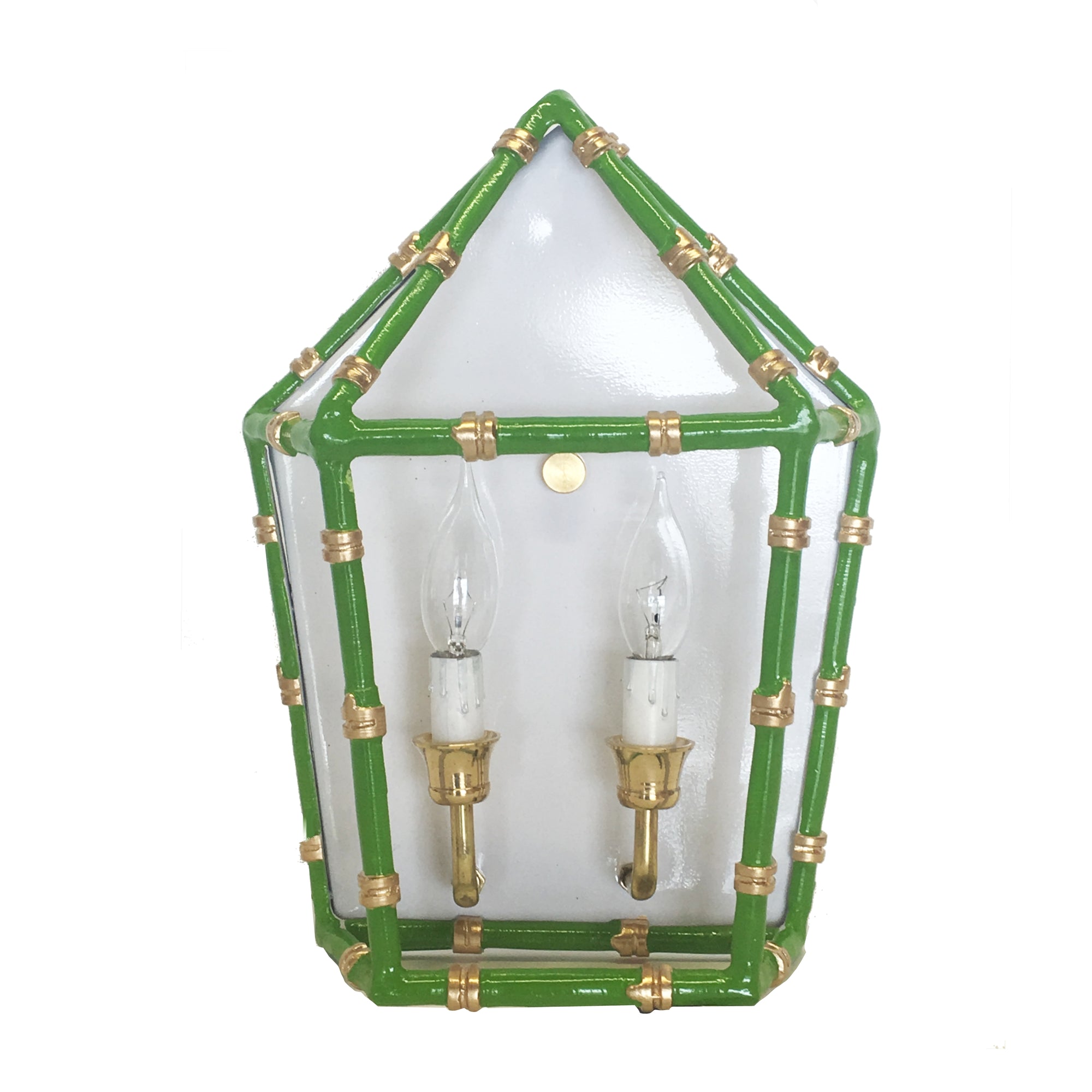 Bamboo in Green Sconce by Dana Gibson