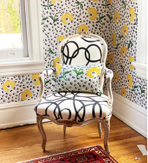 Dana Gibson Jaipur in Yellow, Wall Paper and Fabric