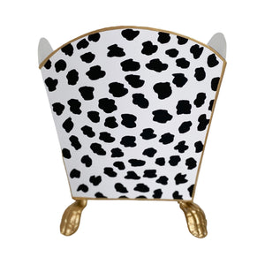 Dana Gibson Large Fleck Cachepot in Black, Navy, or Green