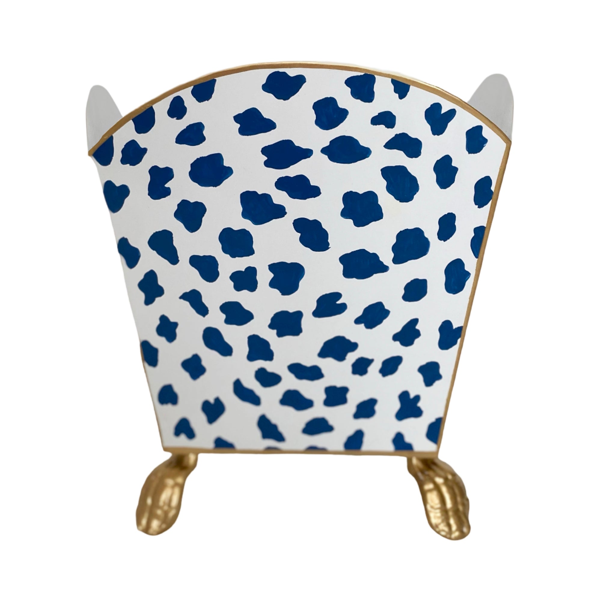 Dana Gibson Large Fleck Cachepot in Black, Navy, or Green