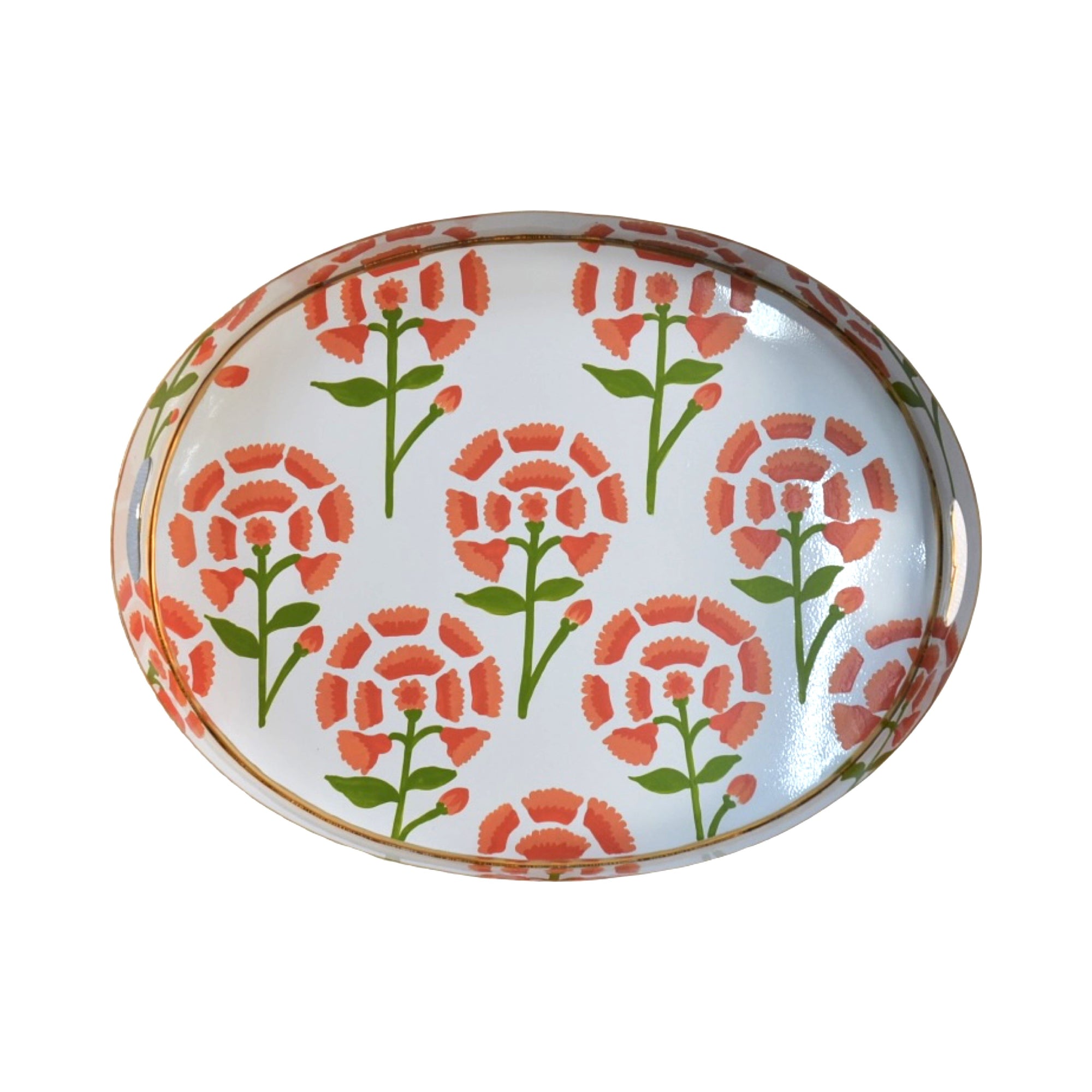 Dana Gibson Camilla Tray in Coral