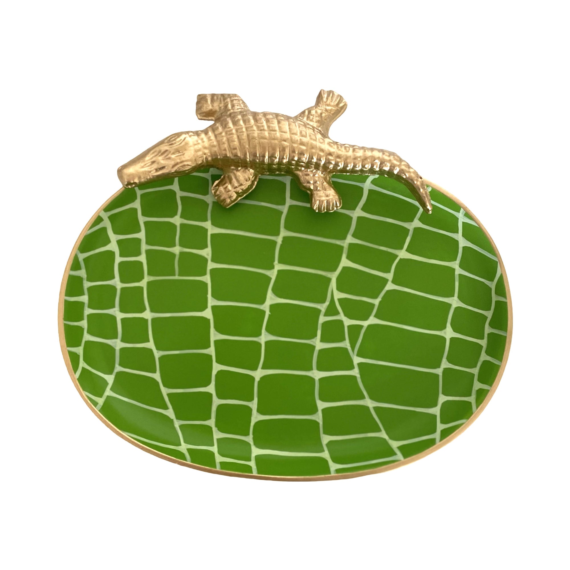 Dana Gibson Croc Tray, Grass