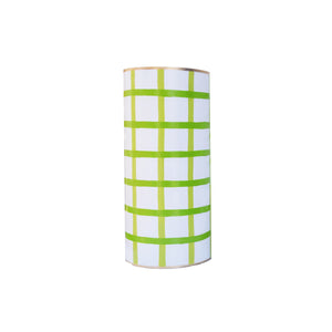 Dana Gibson Tall Vase in Green Window Pane