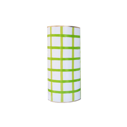 Dana Gibson Tall Vase in Green Window Pane