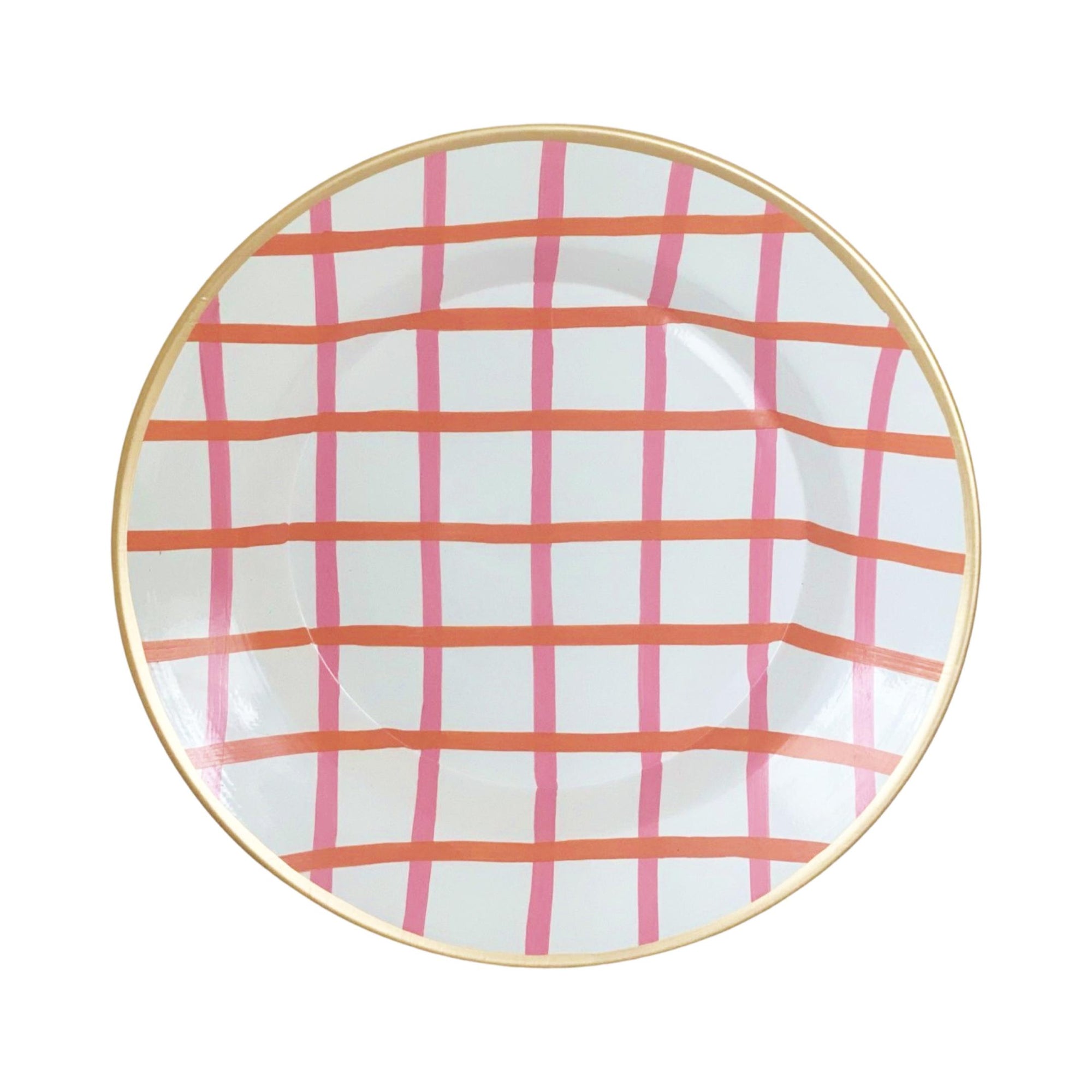 Dana Gibson Bowl in Pink Window Pane