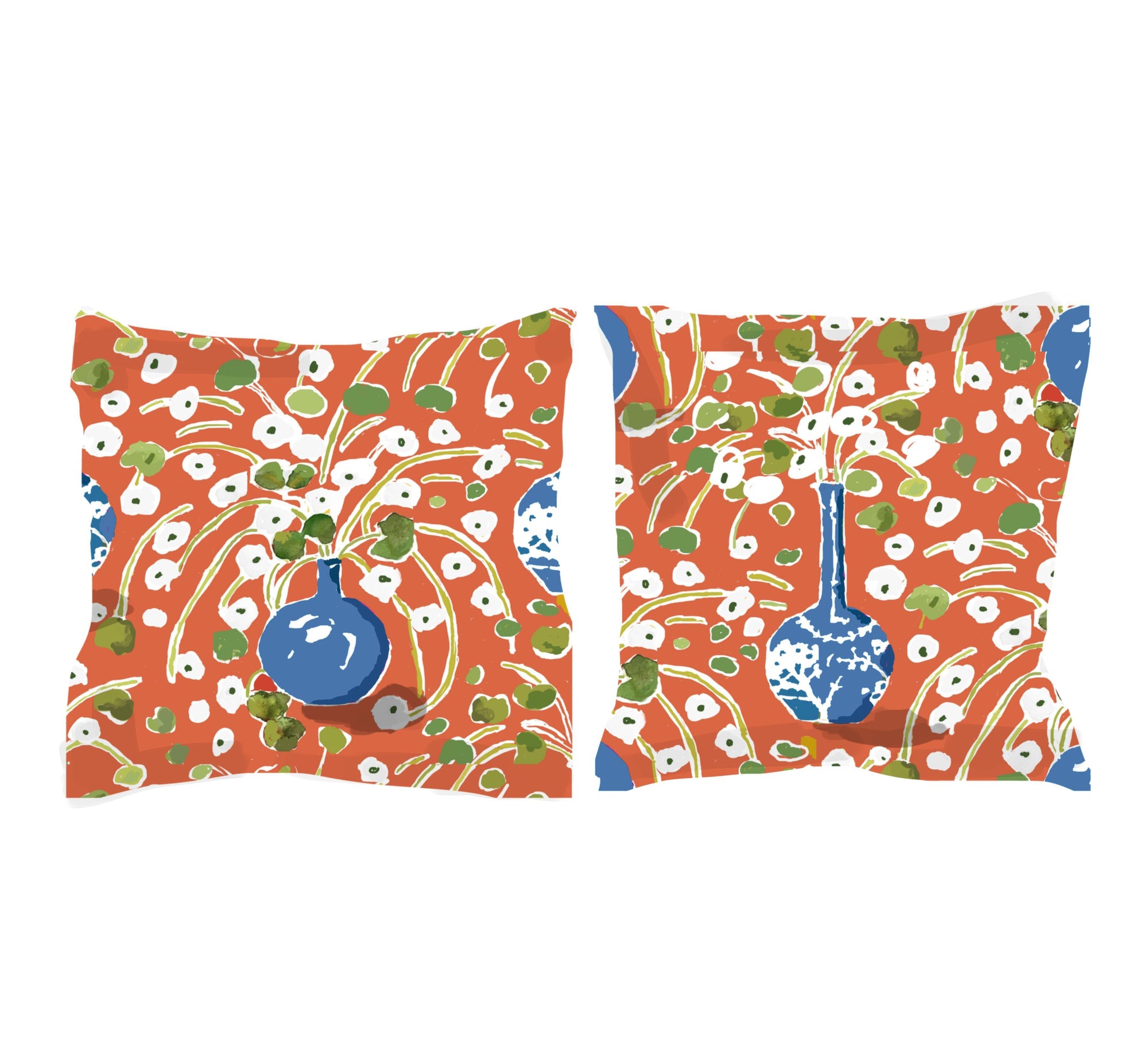 Dana Gibson  Fenella Pillow in Orange