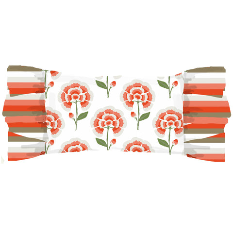 Dana Gibson Jumbo Camilla Lumbar in Coral