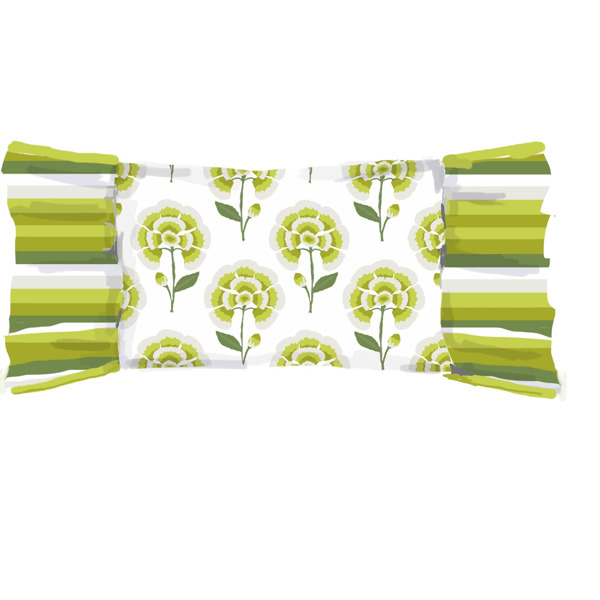 Dana Gibson Jumbo Camilla Lumbar in Chartreuse