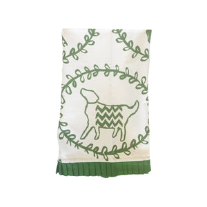 Dana Gibson Brown, Green, or Navy Dog Tea Towel