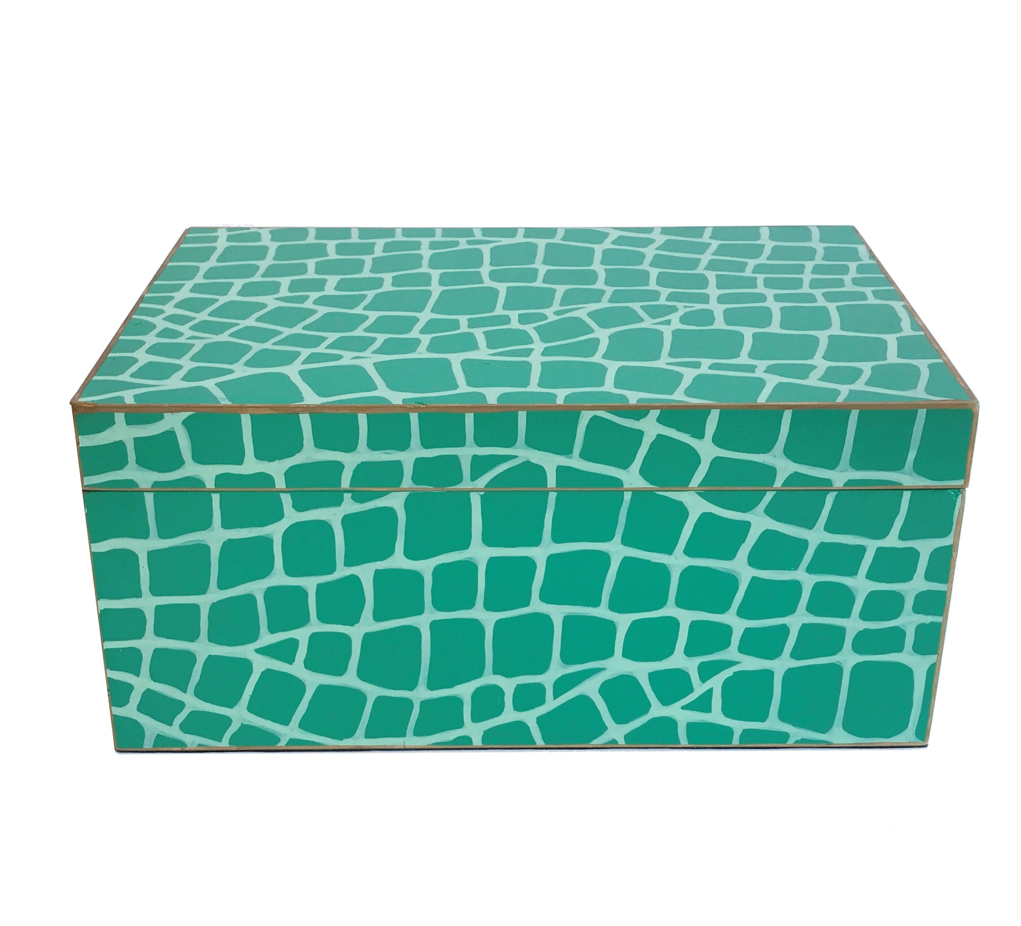 Dana Gibson Emerald Croc Box