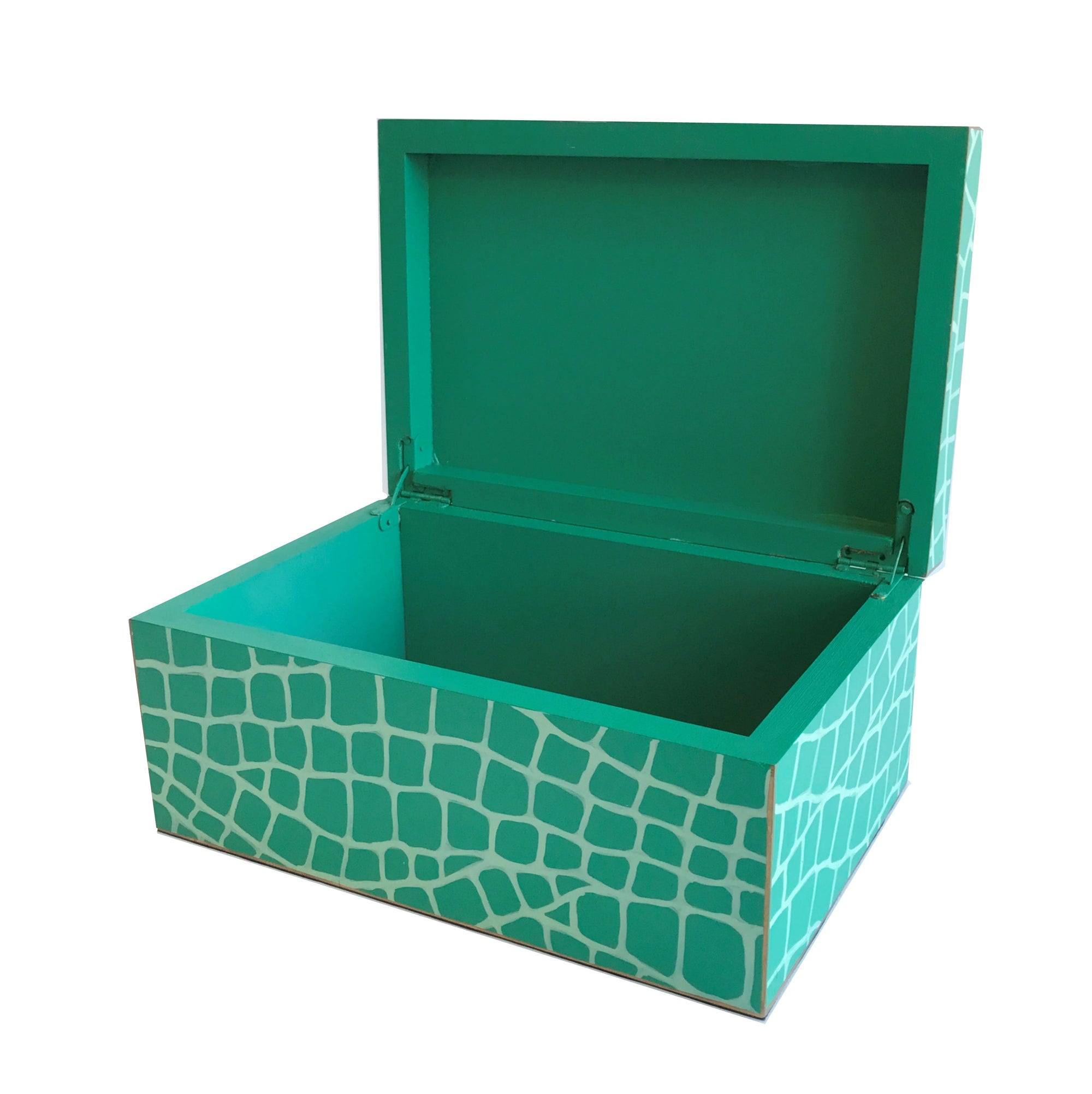 Dana Gibson Emerald Croc Box