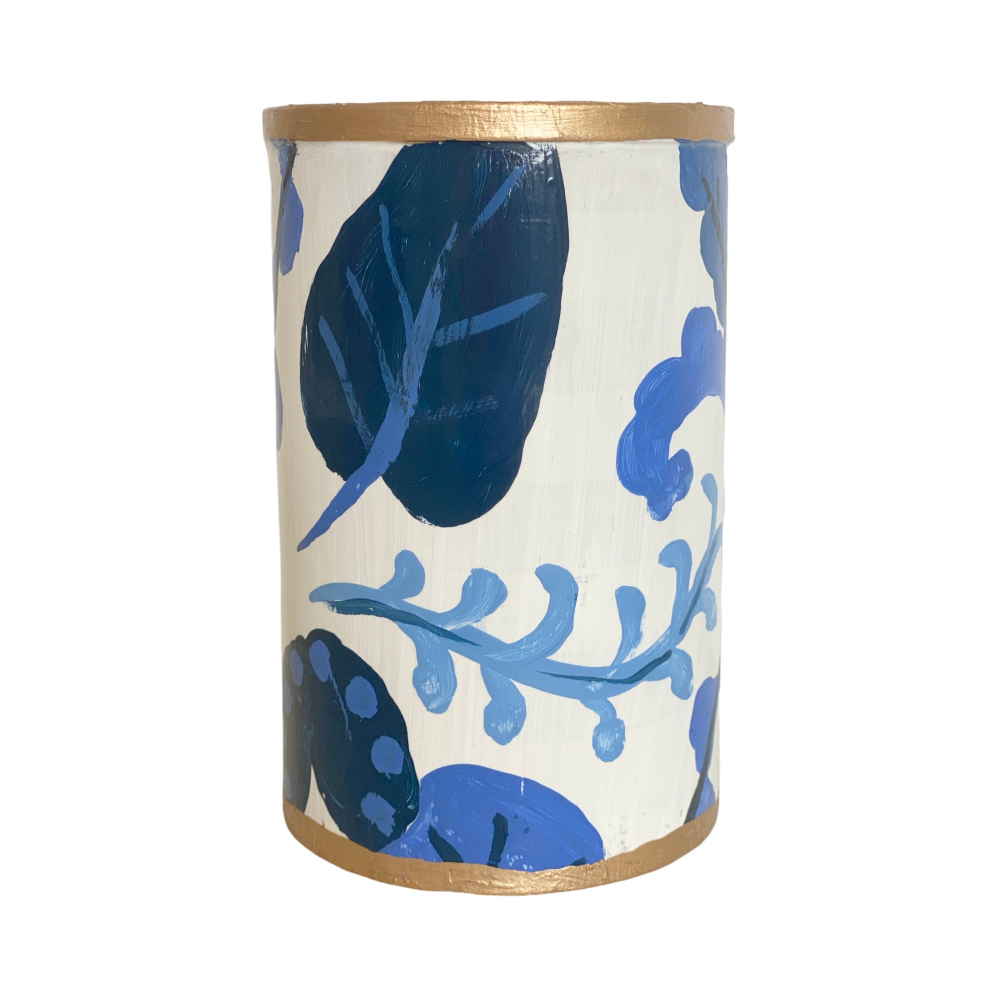 Dana Gibson Fern Pen Cup  in Green, Blue, Pink and Yellow
