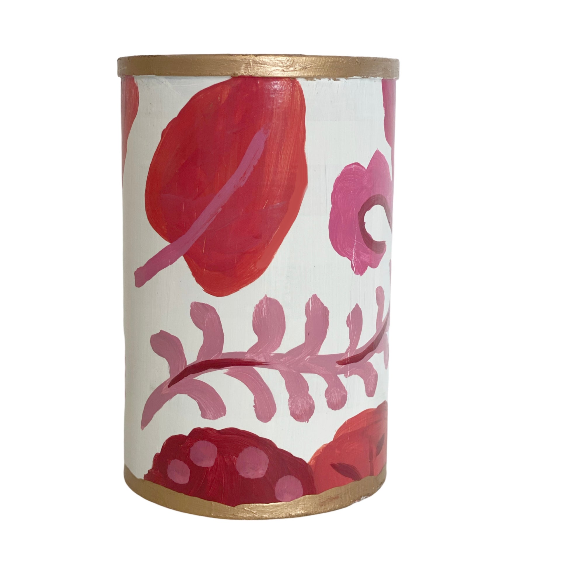 Dana Gibson Fern Pen Cup  in Green, Blue, Pink and Yellow