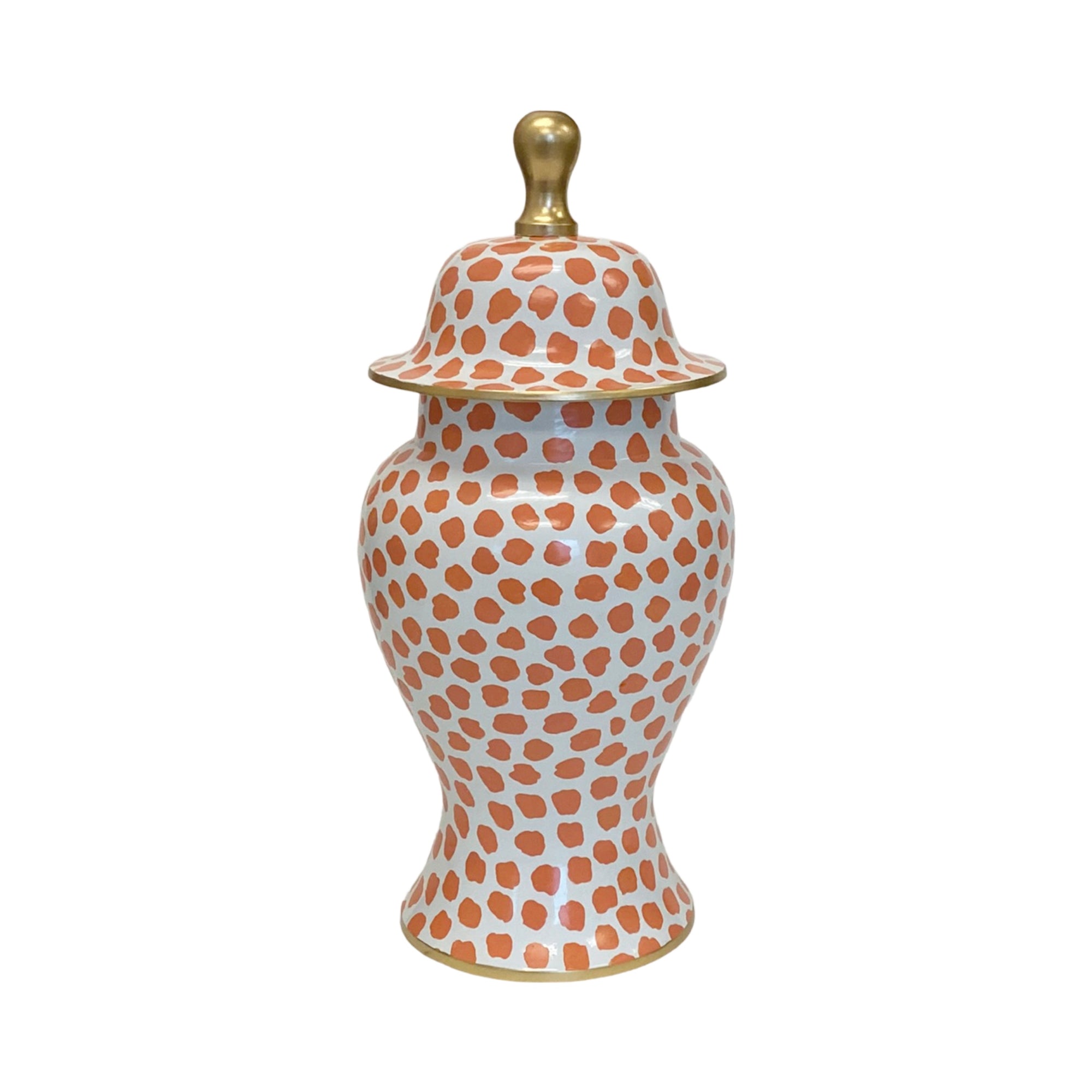 Dana Gibson Coral Fleck Ginger Jar, Small