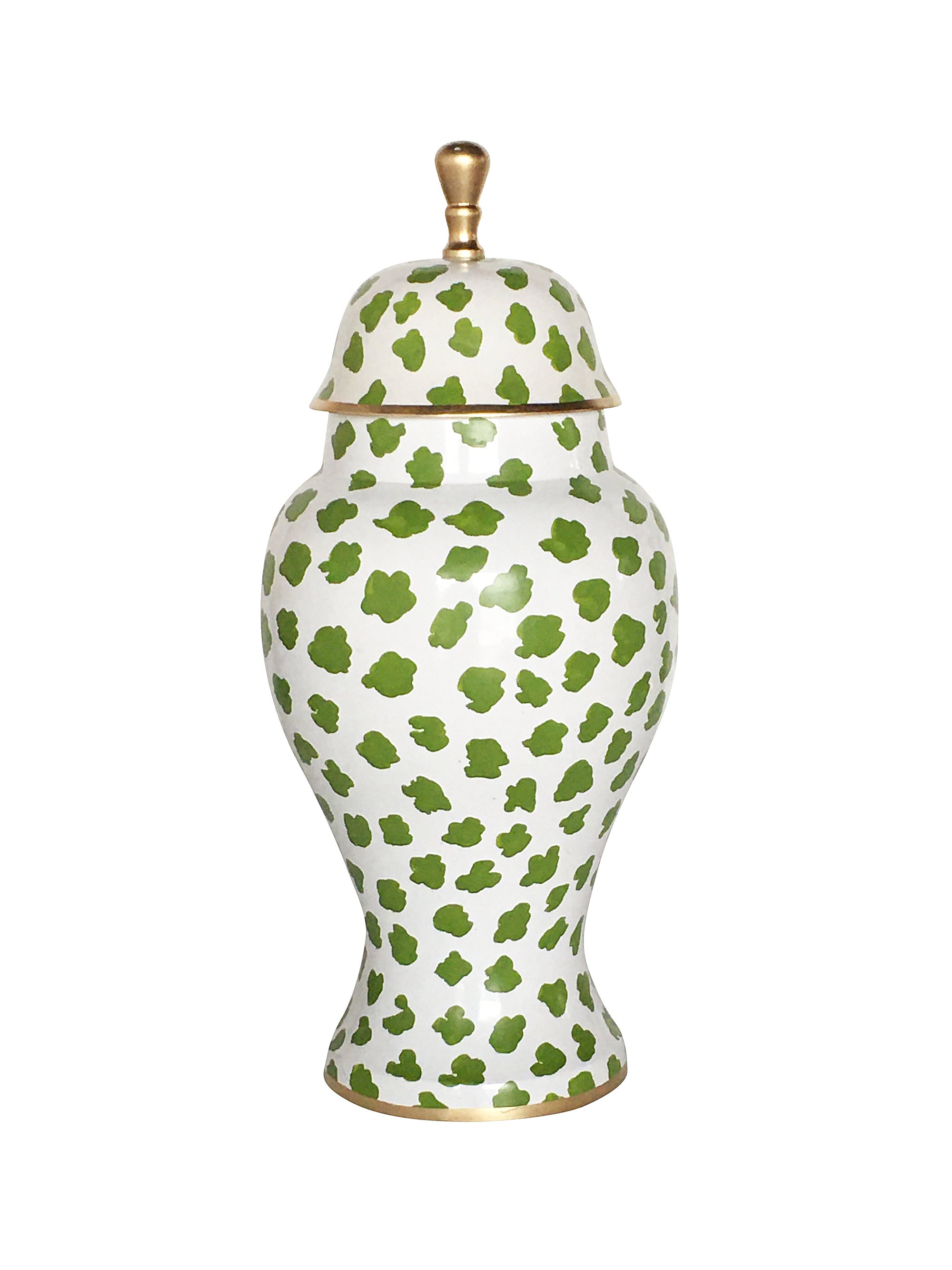 Dana Gibson Green Fleck Ginger Jar, Small 2ndQ