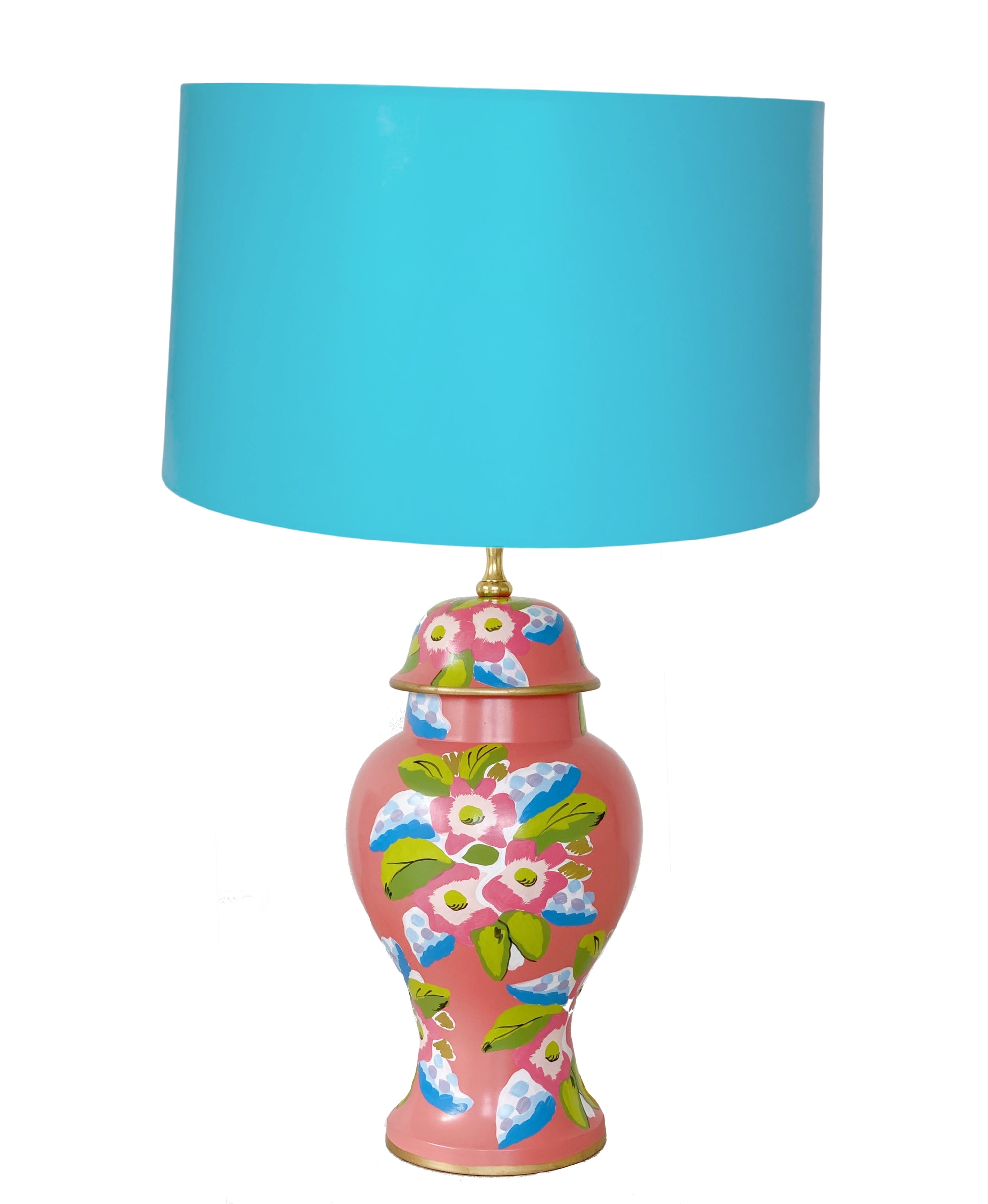 Dana Gibson Elsie in Coral Lamp