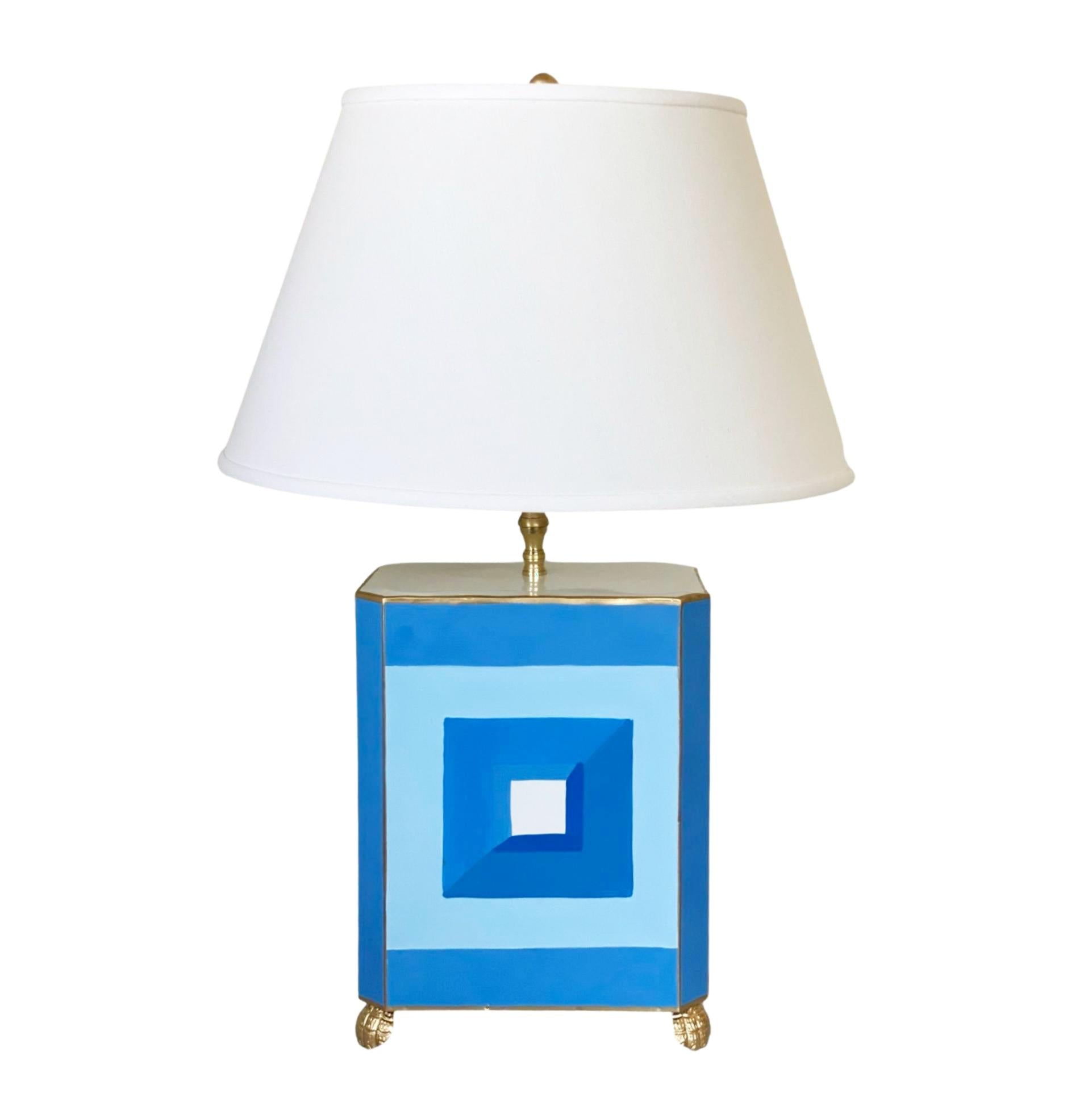 Dana Gibson Gem Palace Lamp in Blue