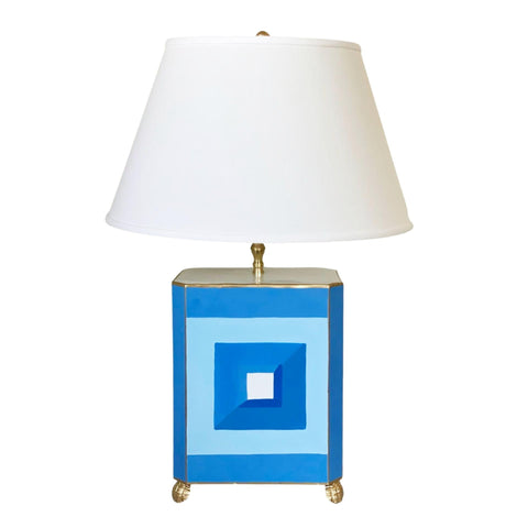 Dana Gibson Gem Palace Lamp in Blue