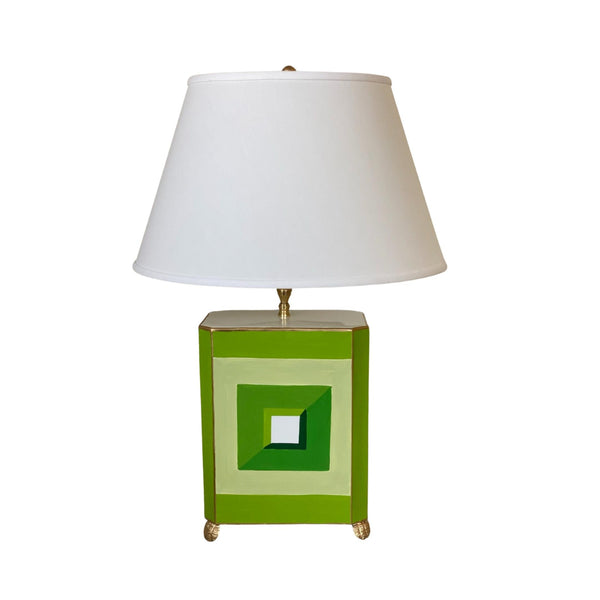 Dana Gibson Gem Palace Lamp in Green