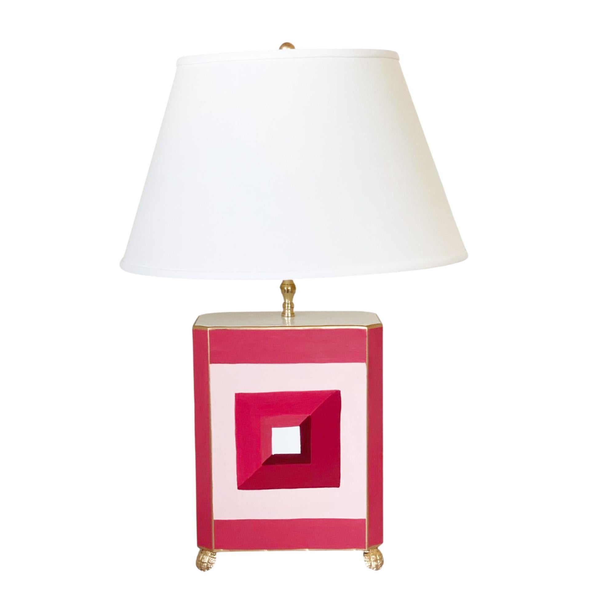 Dana Gibson Gem Palace Lamp in Pink