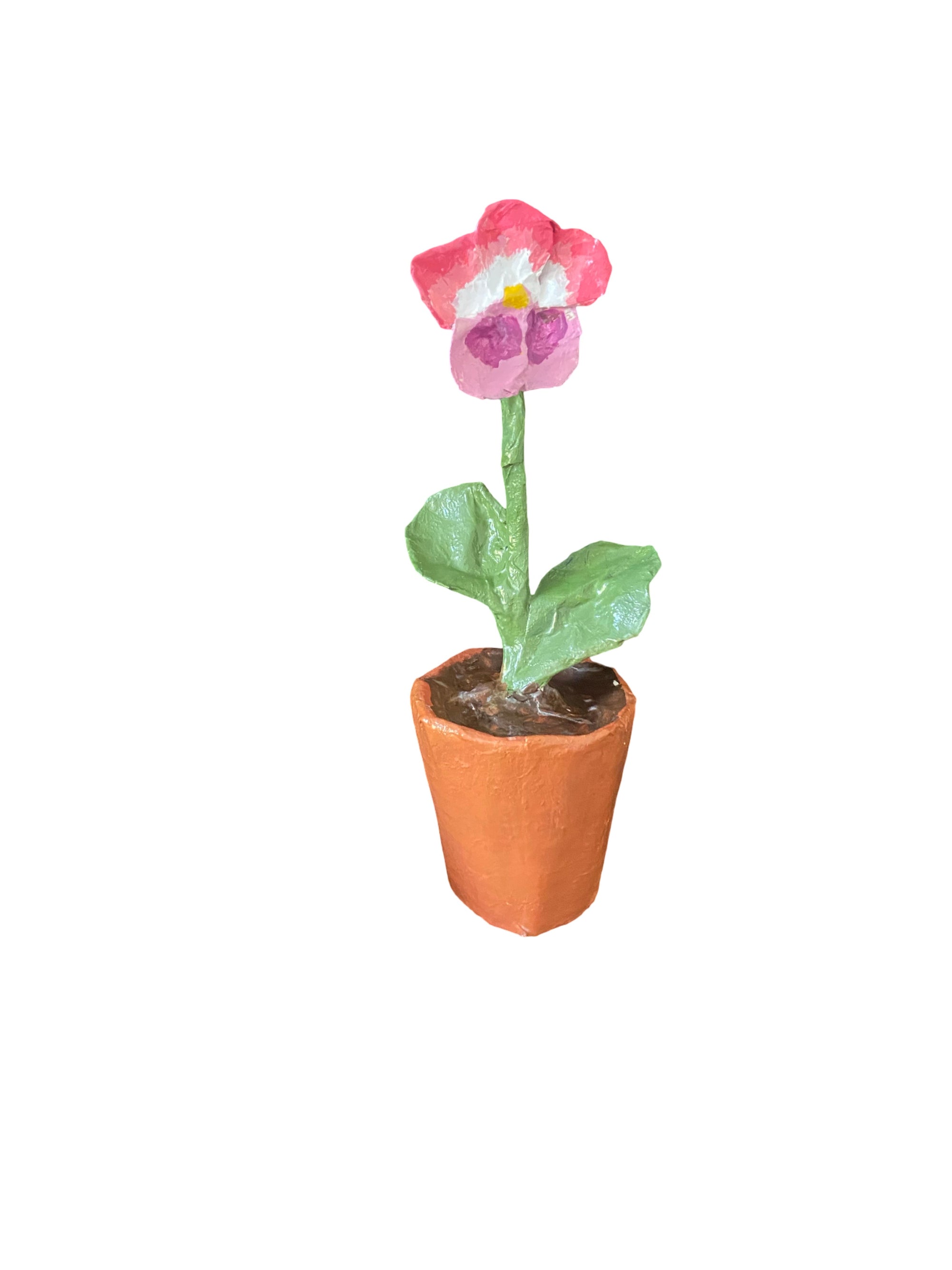 Dana Gibson Pink Pansy Pots