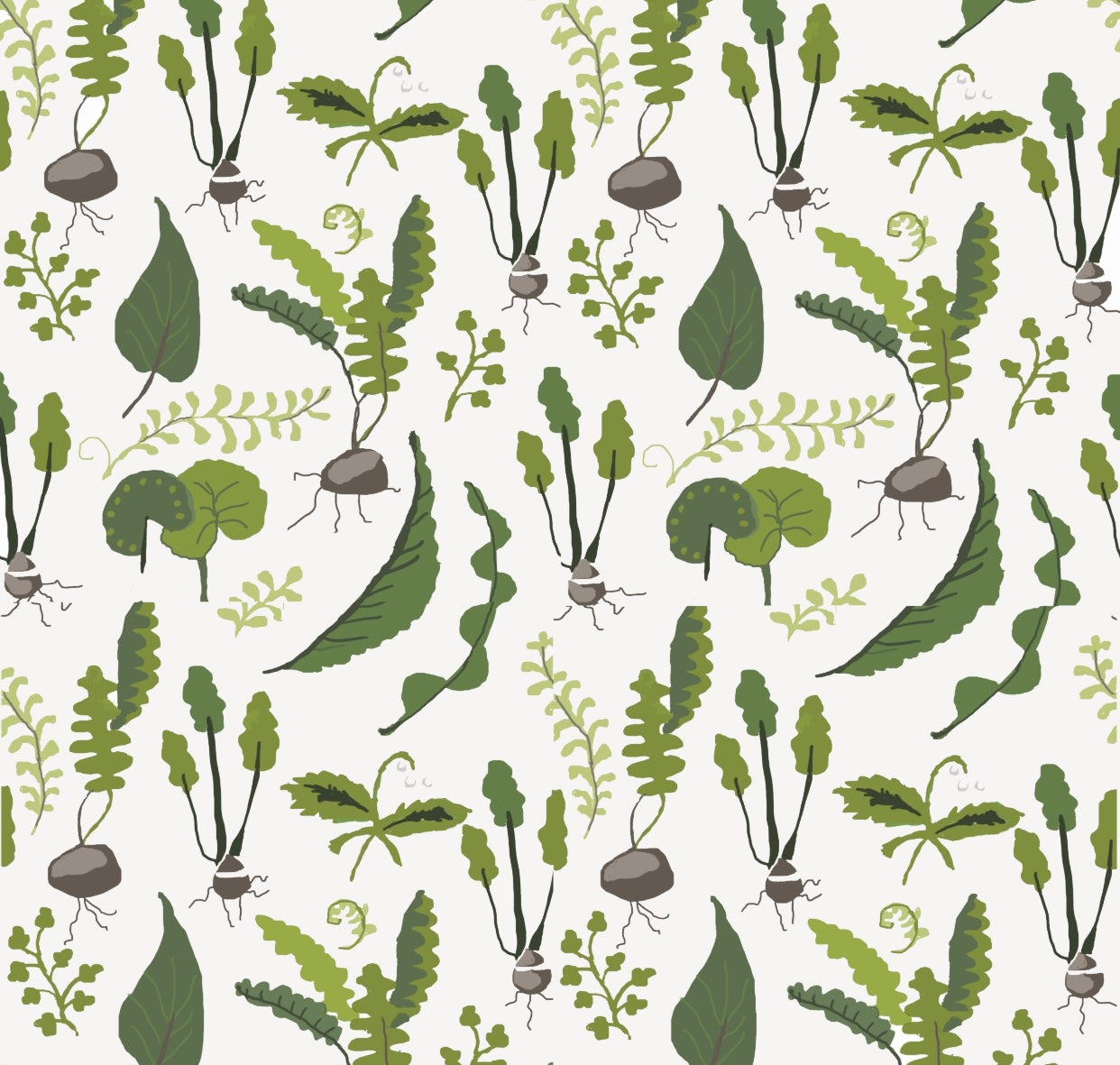 Fern Wall Paper and Fabric