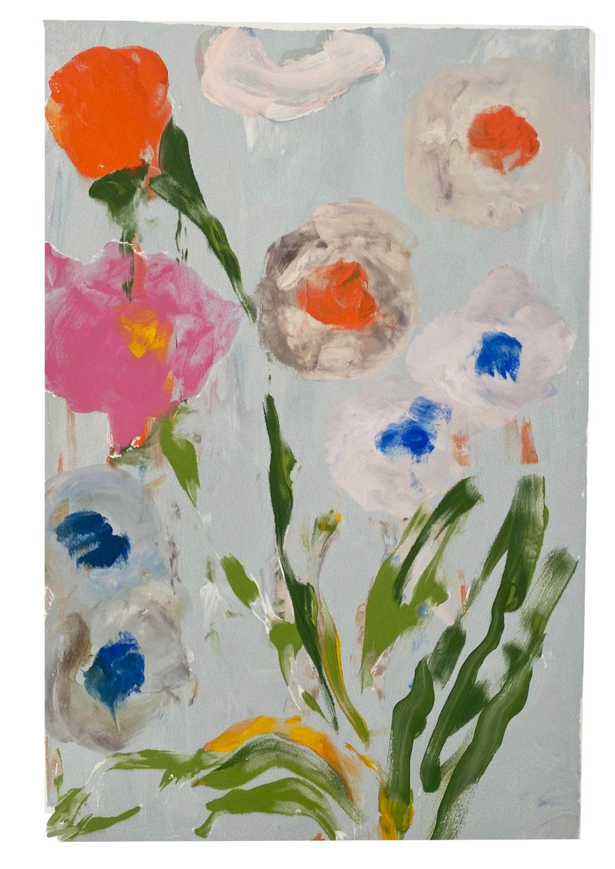 Dana Gibson Moon Vine Monoprint , Unframed