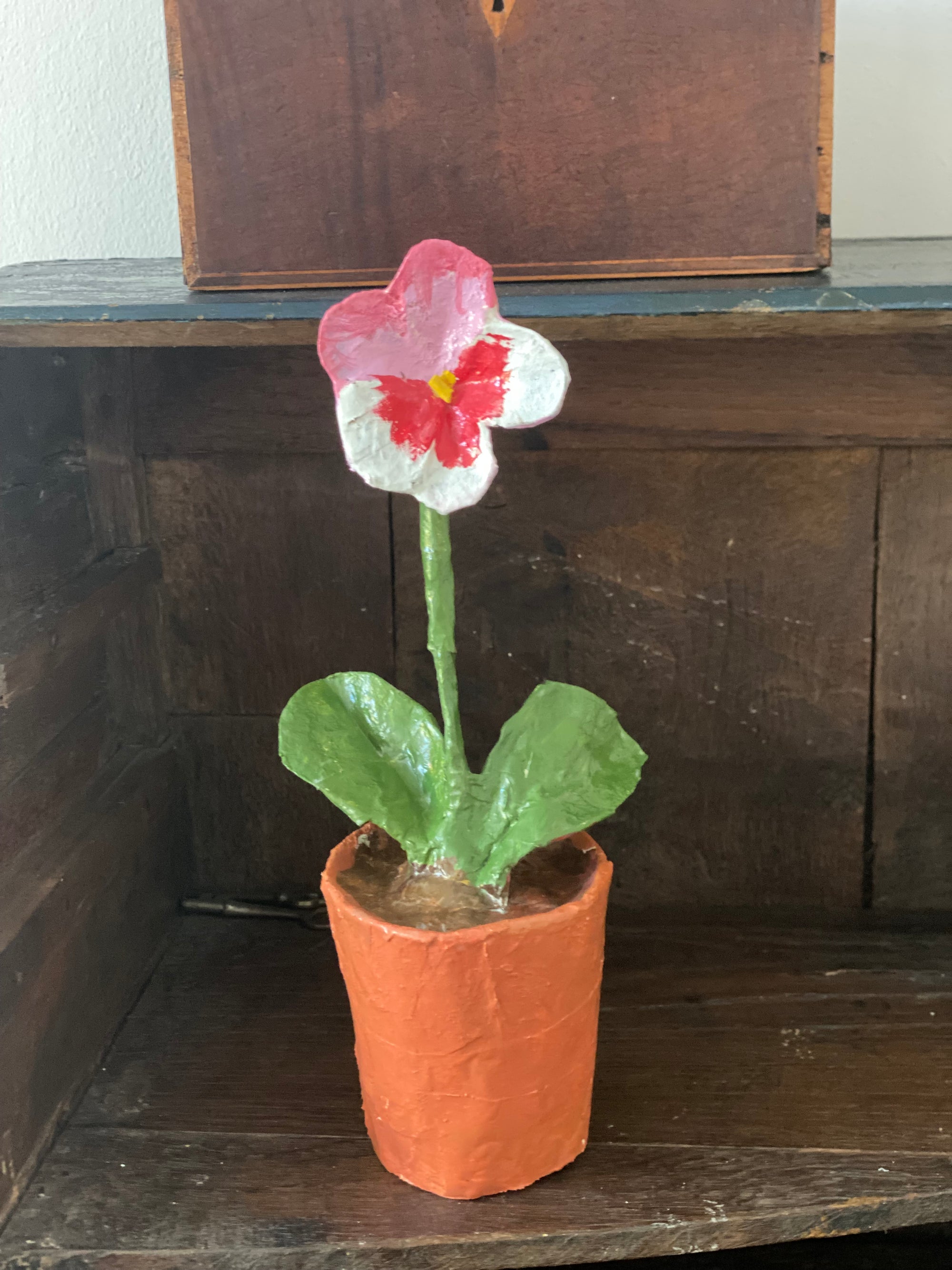 Dana Gibson Pink Pansy Pots