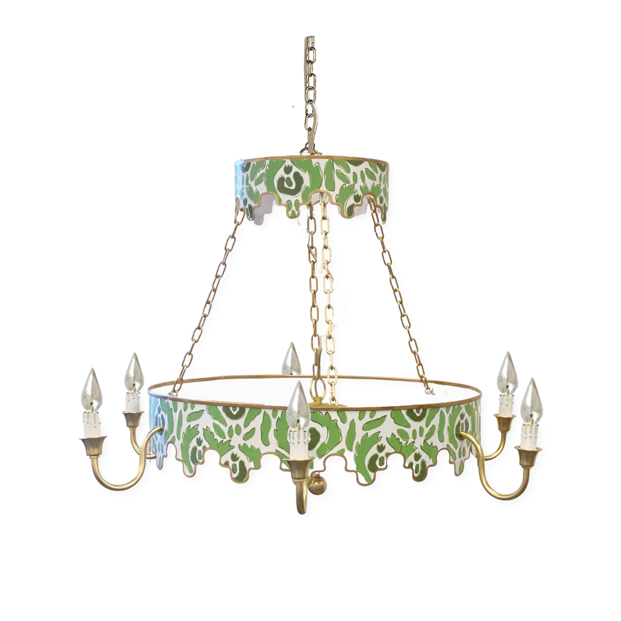 Beaufont in Green Chandelier