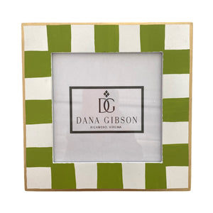 Dana Gibson Cammy Stripe Photo Frame in Blue, Green, or Coral