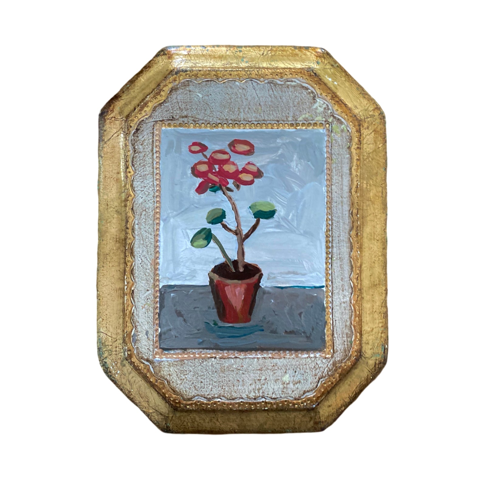 Dana Gibson Tall Paper Plant Painting