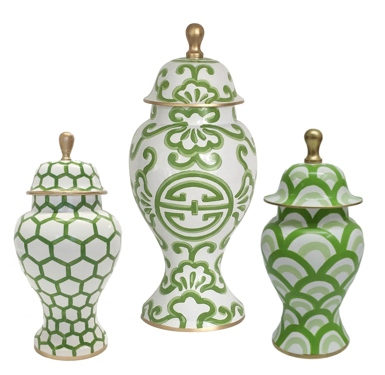 Dana Gibson Palatino Jar in Green