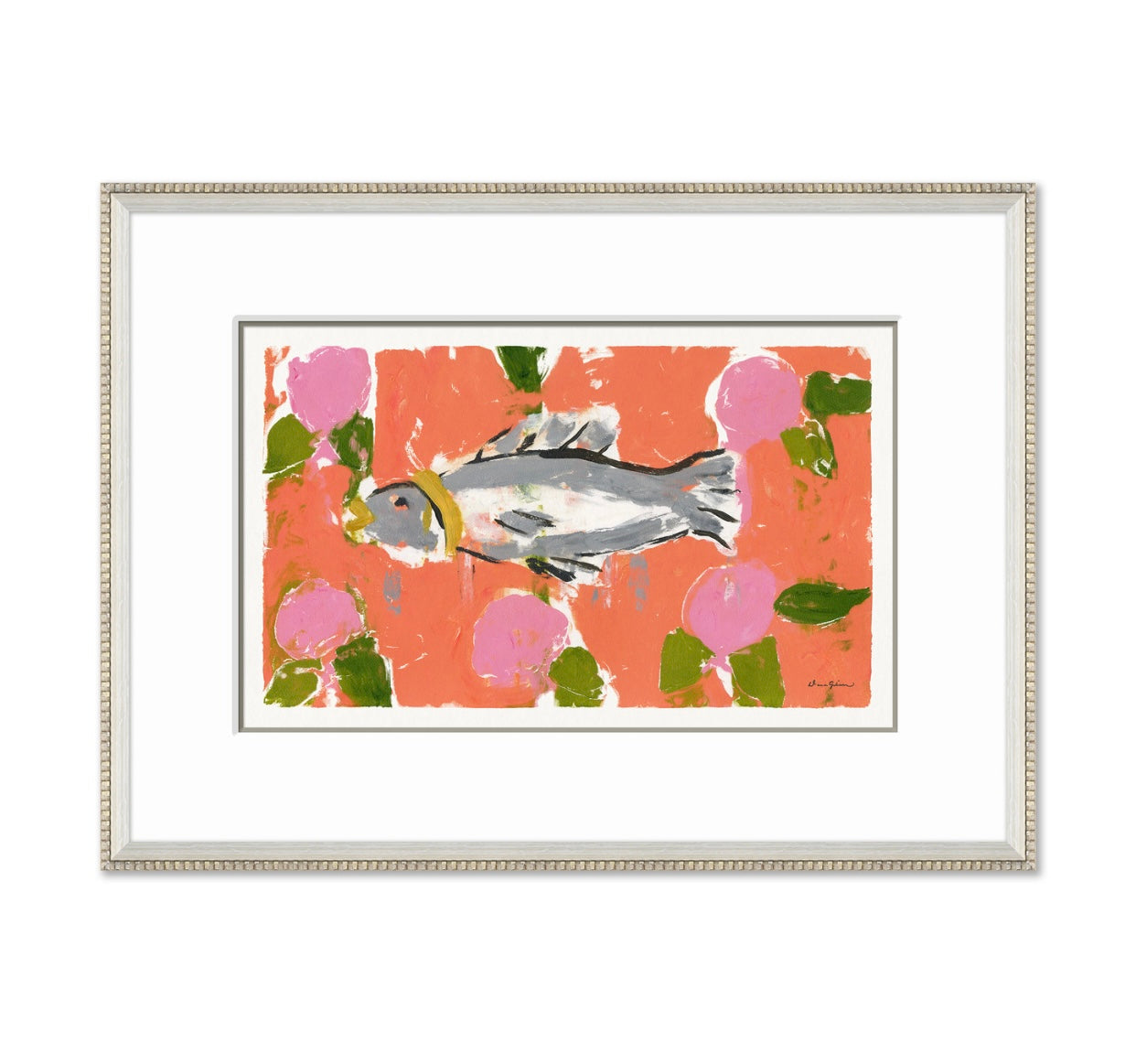 Dana Gibson  Splash, Pink  Framed