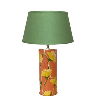 Dana Gibson Hand Painted Tulip Poplar Lamp