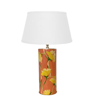 Dana Gibson Hand Painted Tulip Poplar Lamp