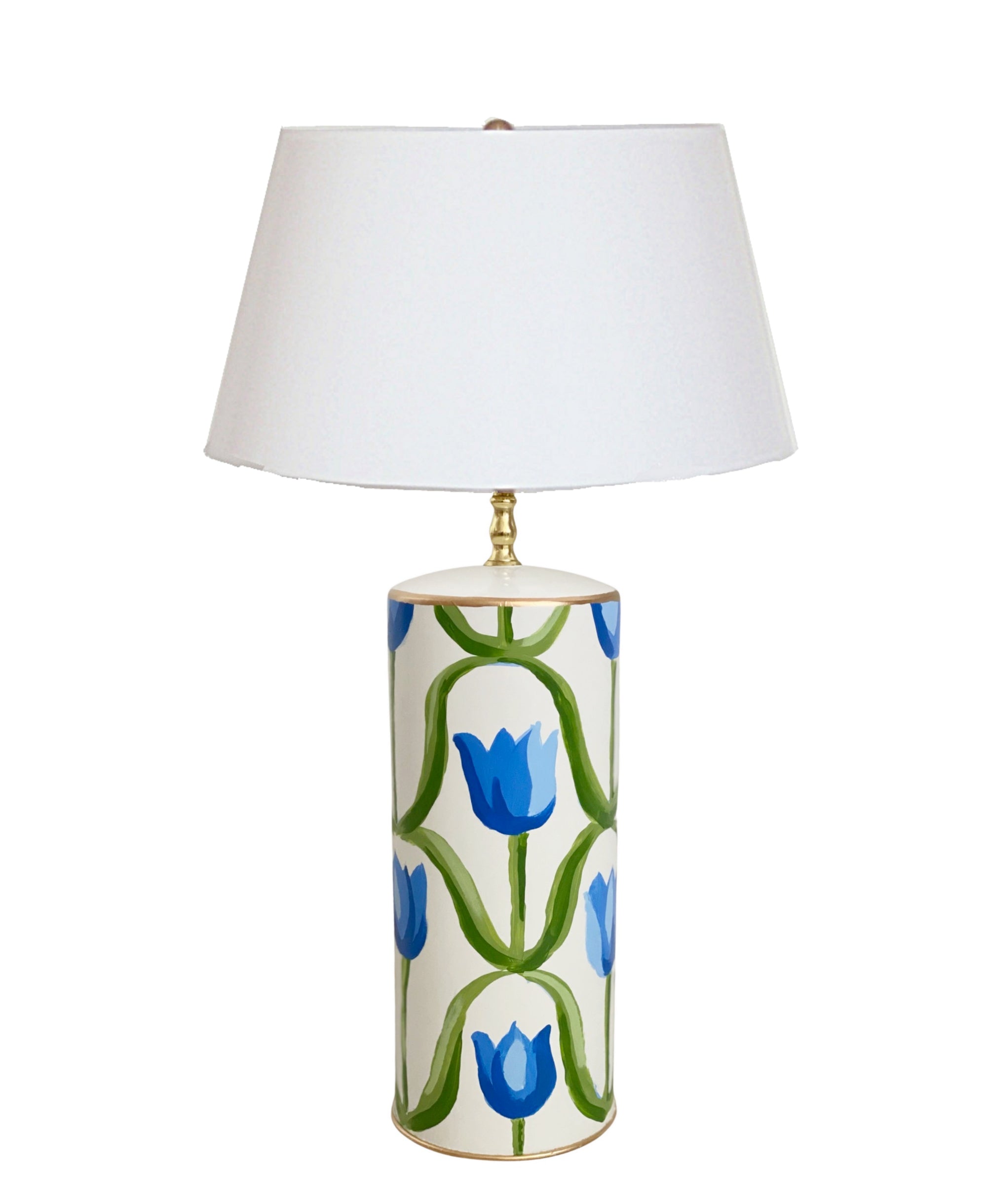Dana Gibson Tulip Lamp in White