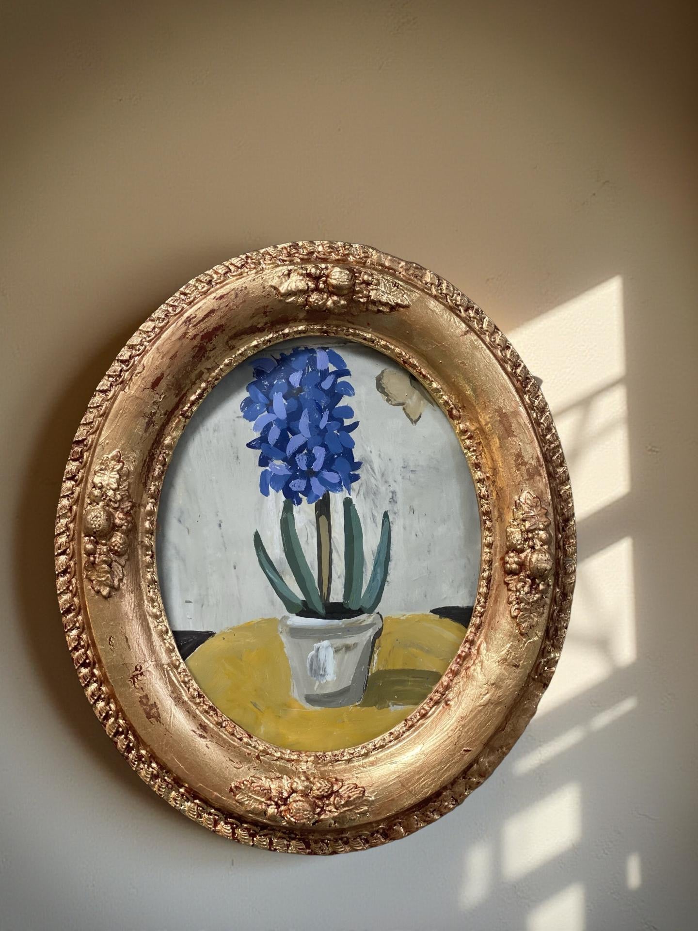 Dana Gibson Oval Framed Hyacinth