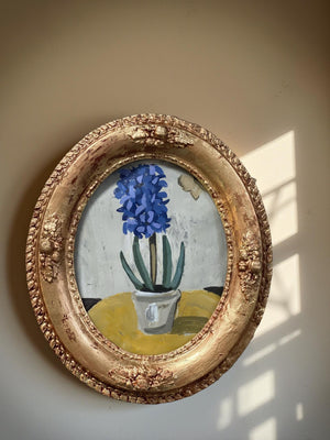 Dana Gibson Oval Framed Hyacinth
