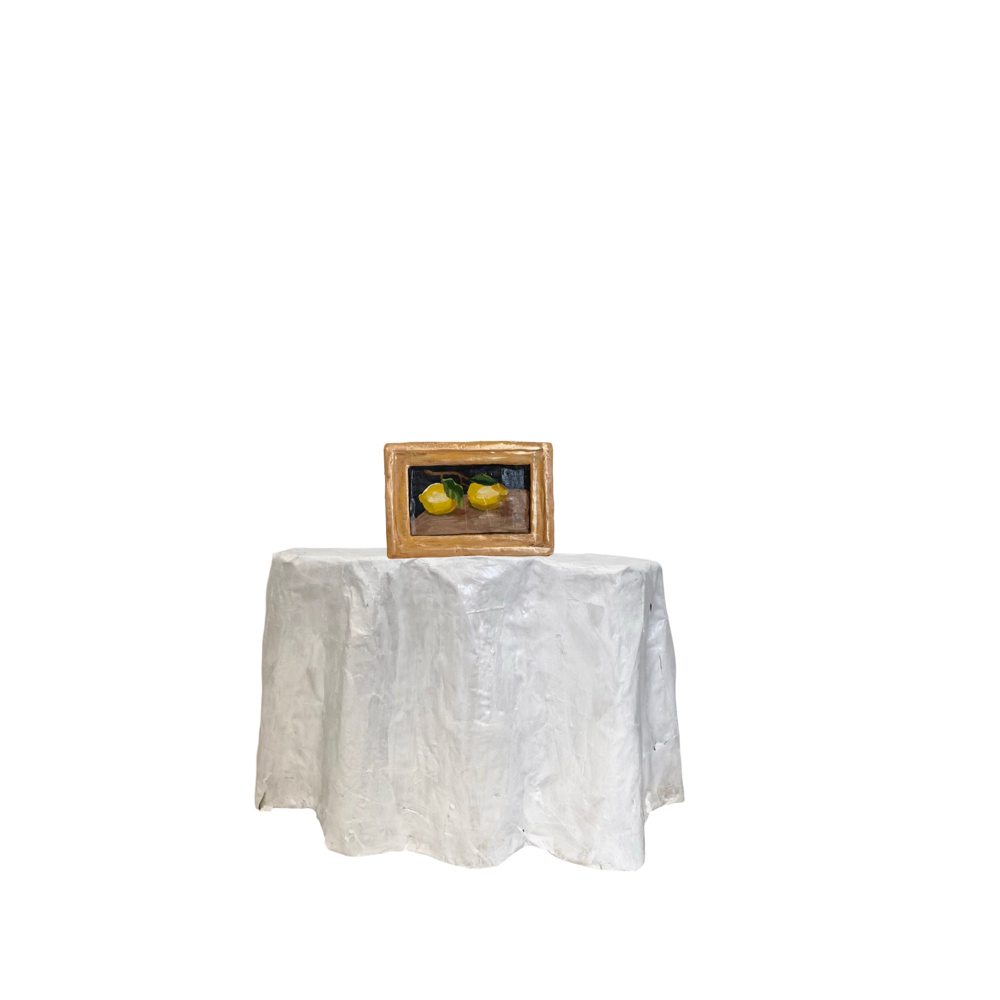Dana Gibson White Napery  Wall Shelf