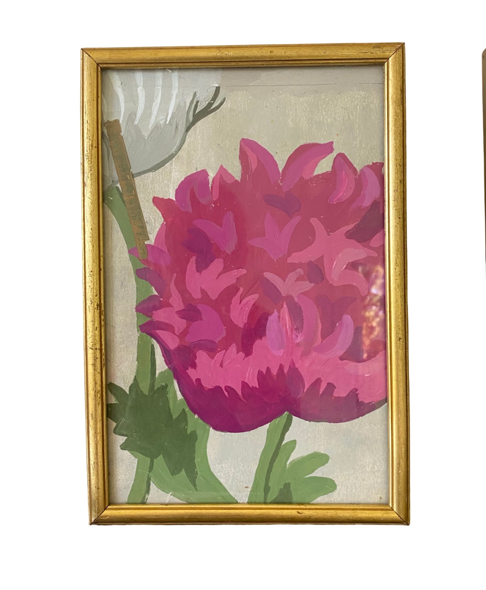 Dana Gibson Dahlia in Pink Modern Floral