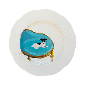 Dana Gibson Ottoman Plate with Pug