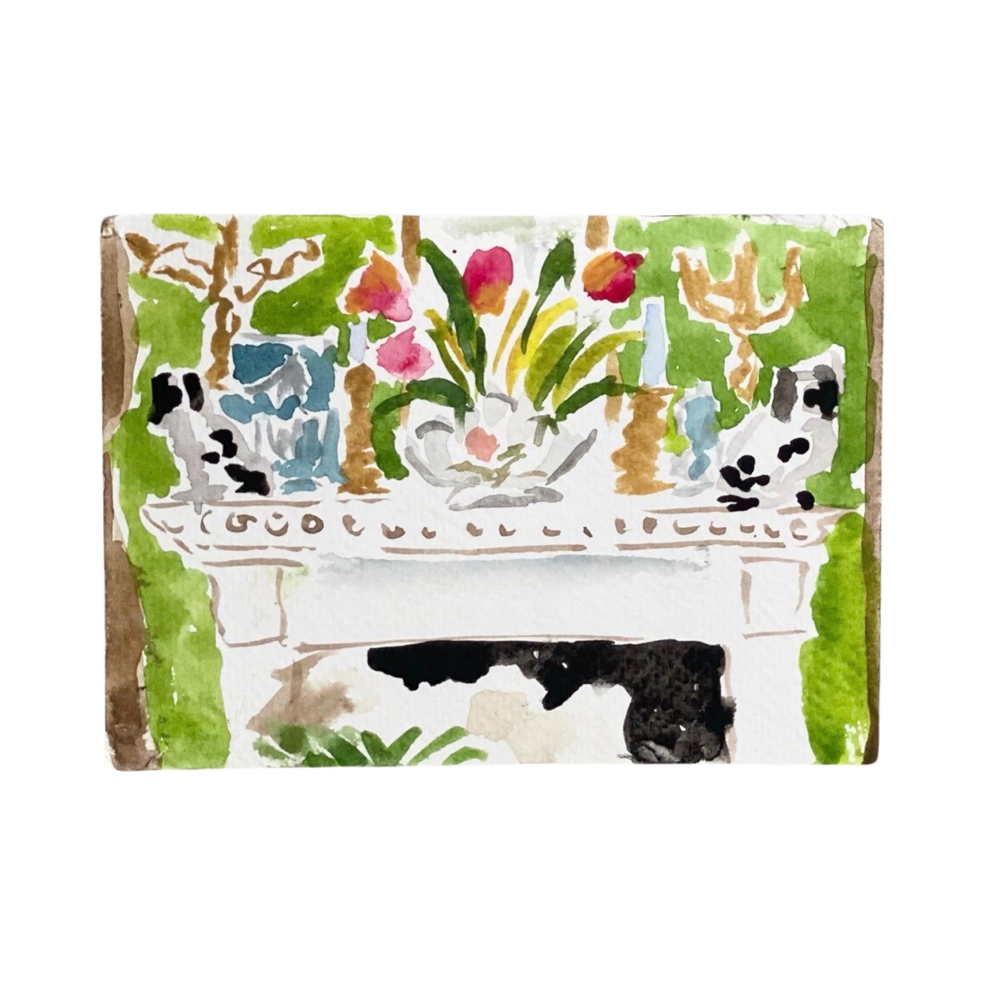 Mantel in Gouache