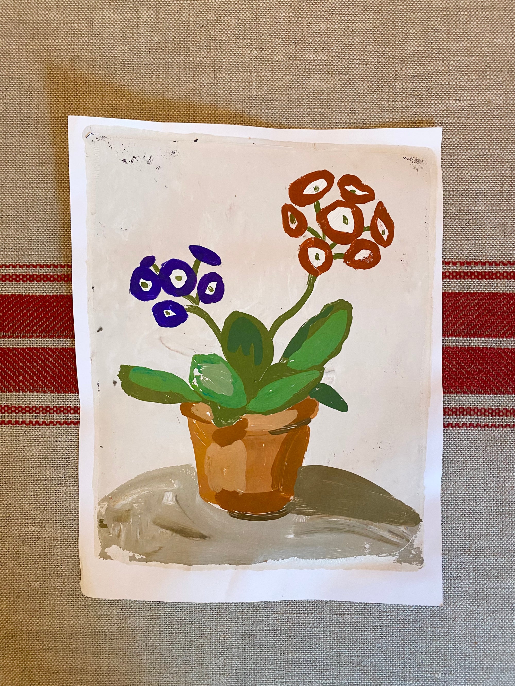 Dana Gibson Primula Painting I, unframed