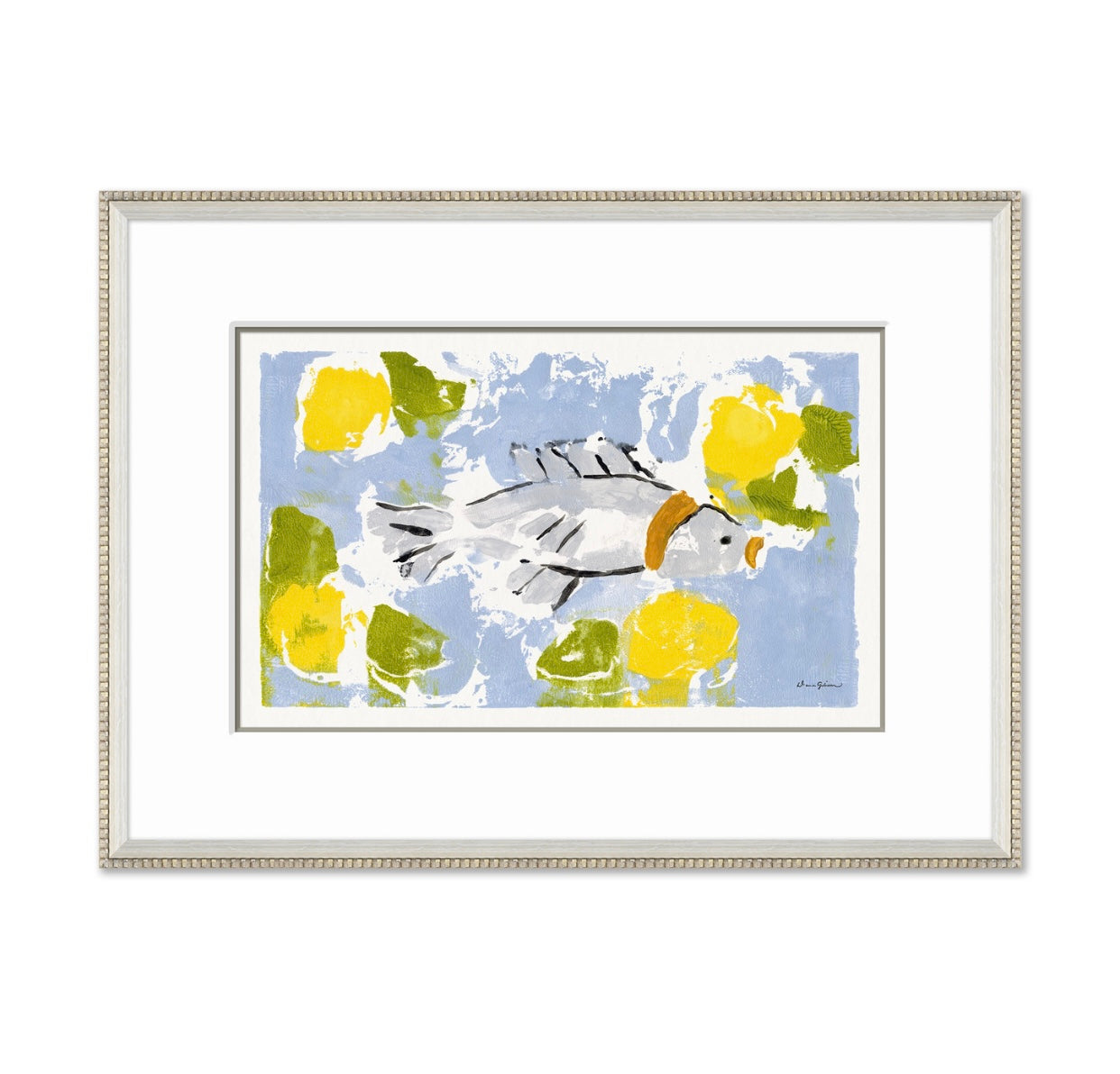 Dana Gibson  Splash, Blue Framed