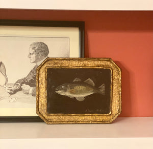 Dana Gibson Hand Painted Rainbow Trout Platter