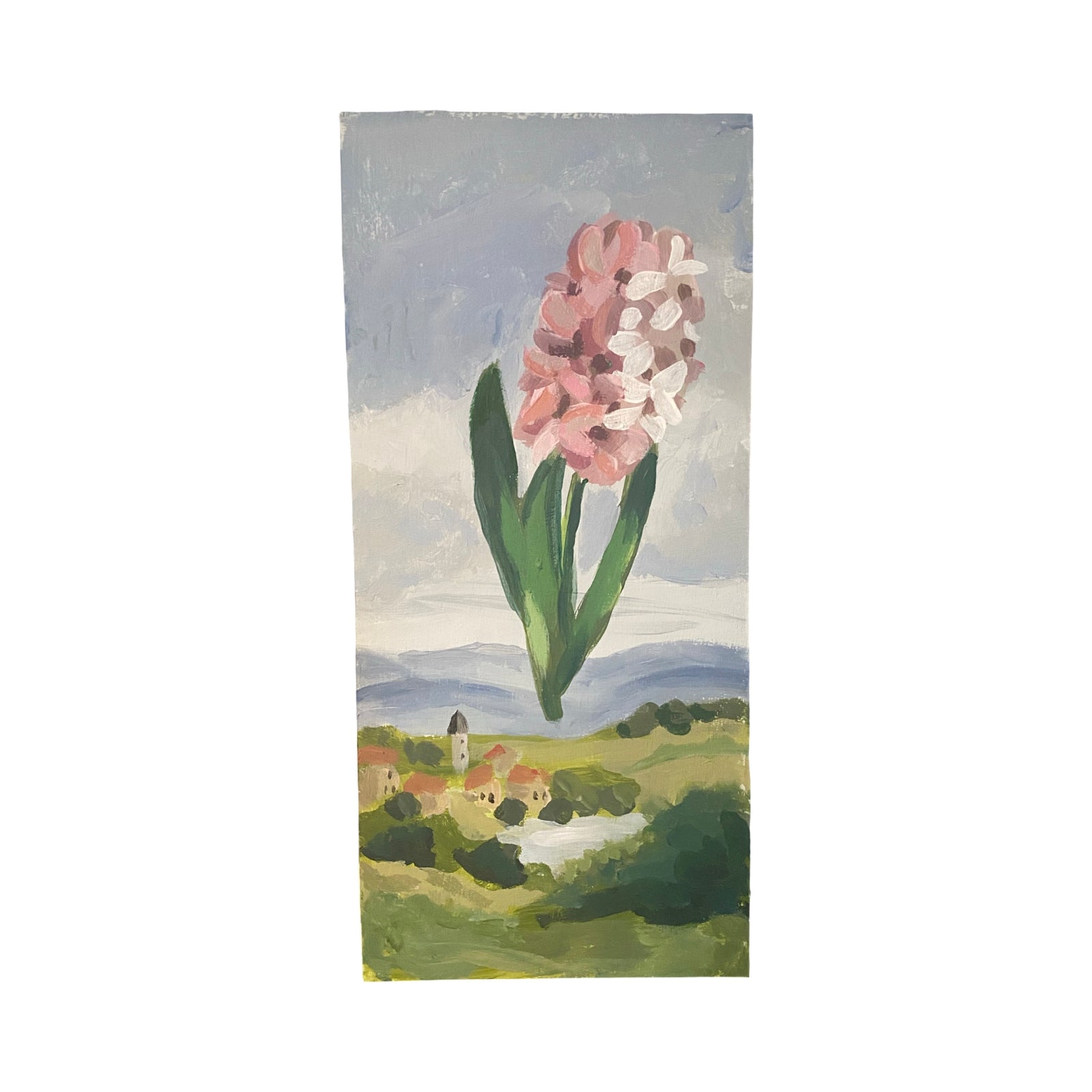 Dana Gibson Pink Hyacinth Over Grasmere