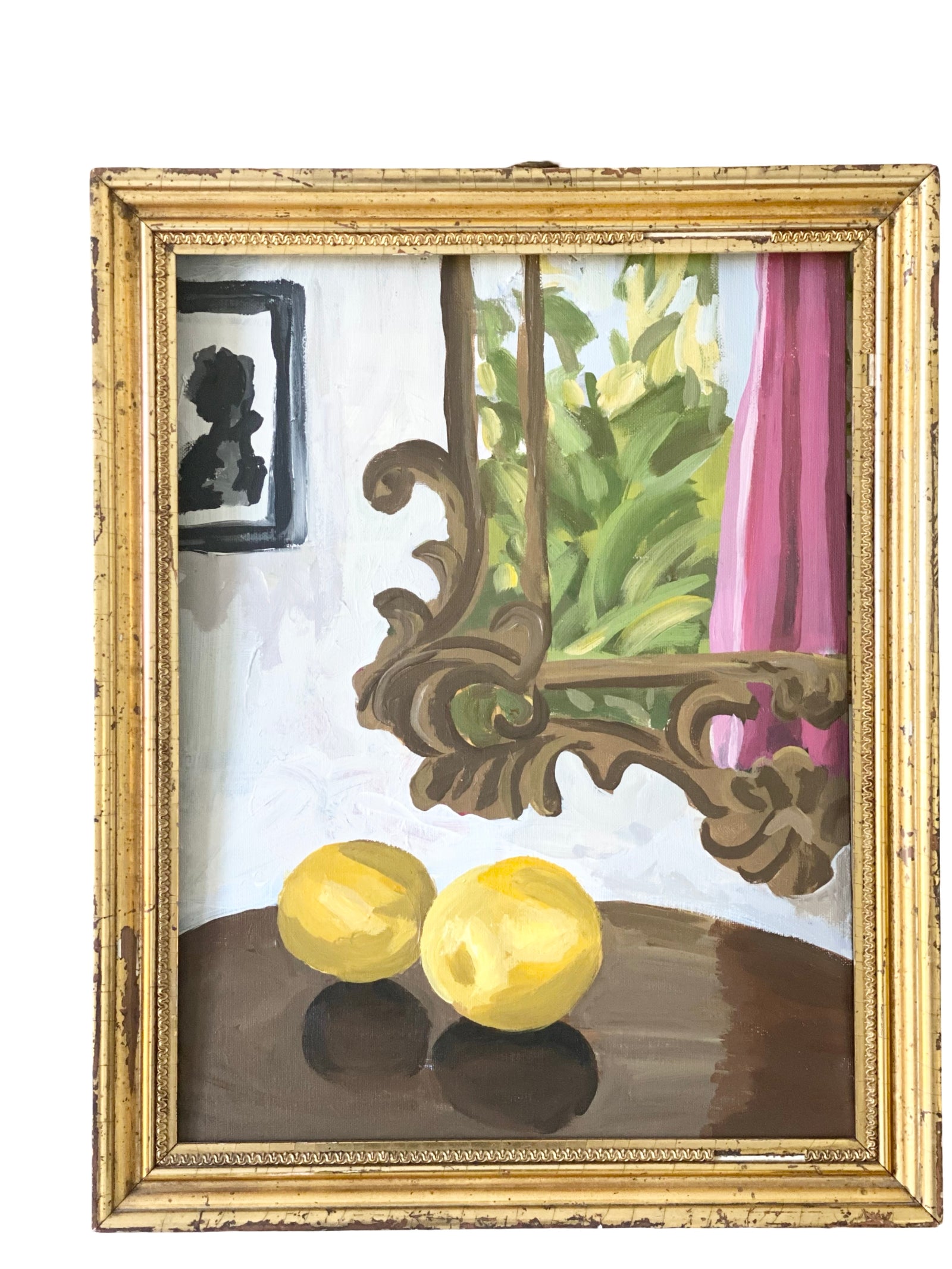Dana Gibson Mirror and Lemon Still Life