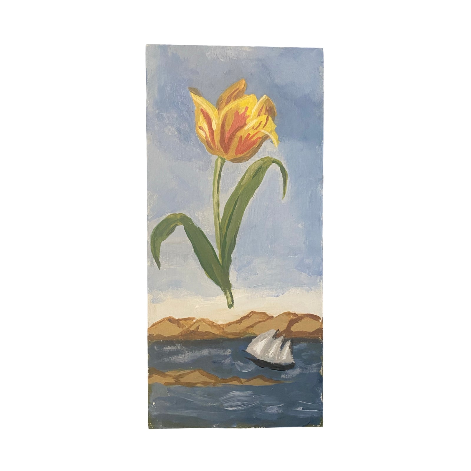 Dana Gibson  Yellow Tulip Over Horn Harbor