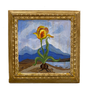 Dana Gibson Tulip Landscape, Framed
