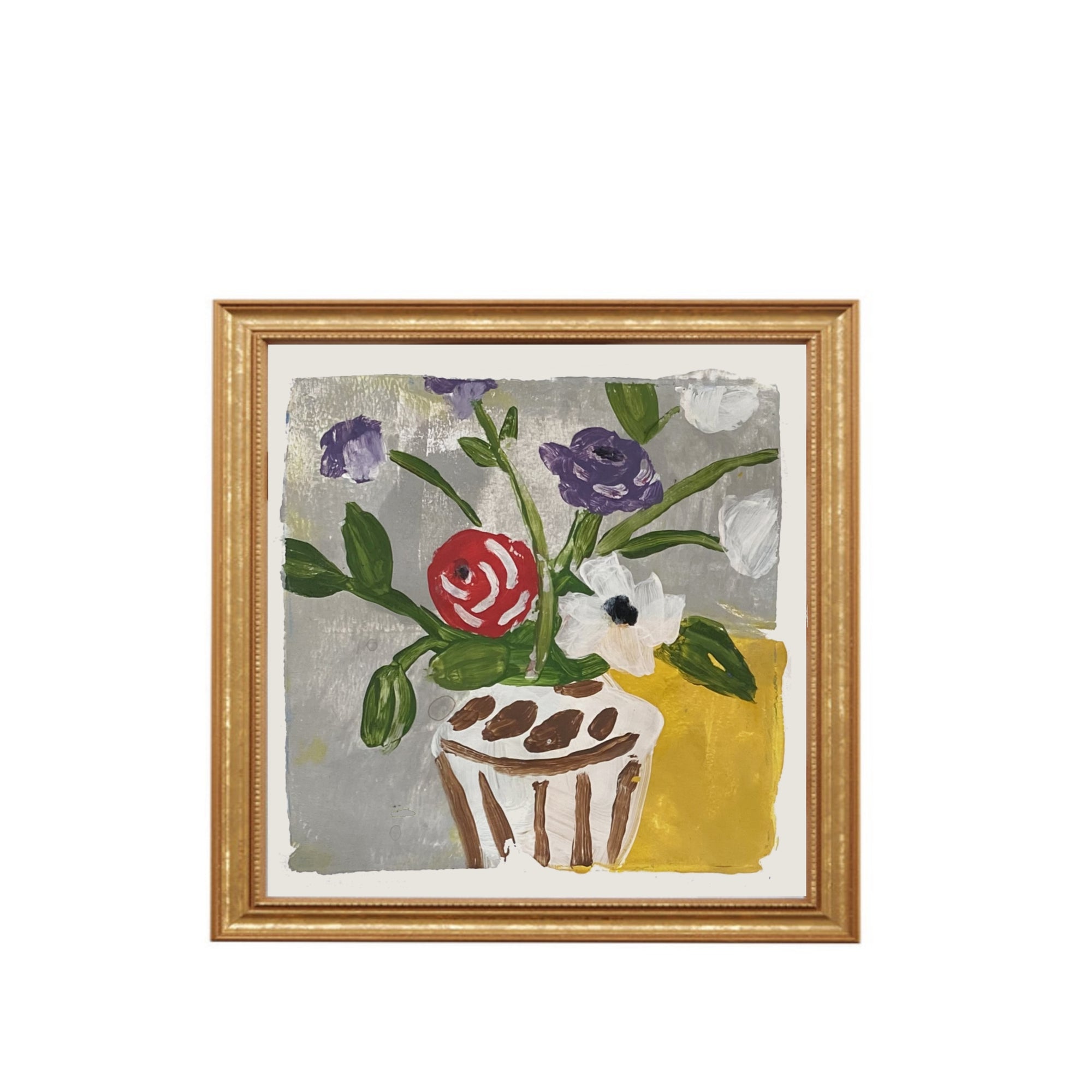 Dana Gibson Yellow Vase, unframed
